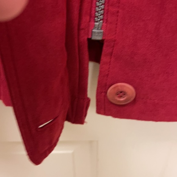 London Fog Red Jacket with detachable hood - Picture 9 of 14